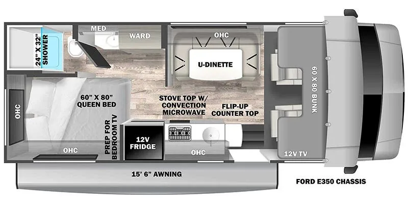 Forest River Solera 22N floor plan