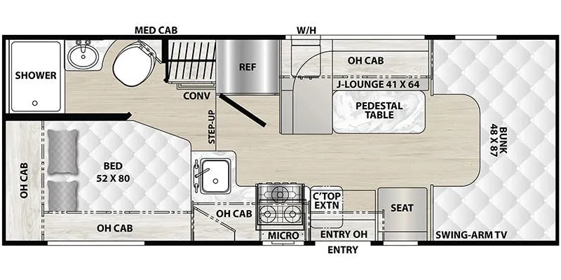 Coachmen Cross Trail XL 20CB floor plan