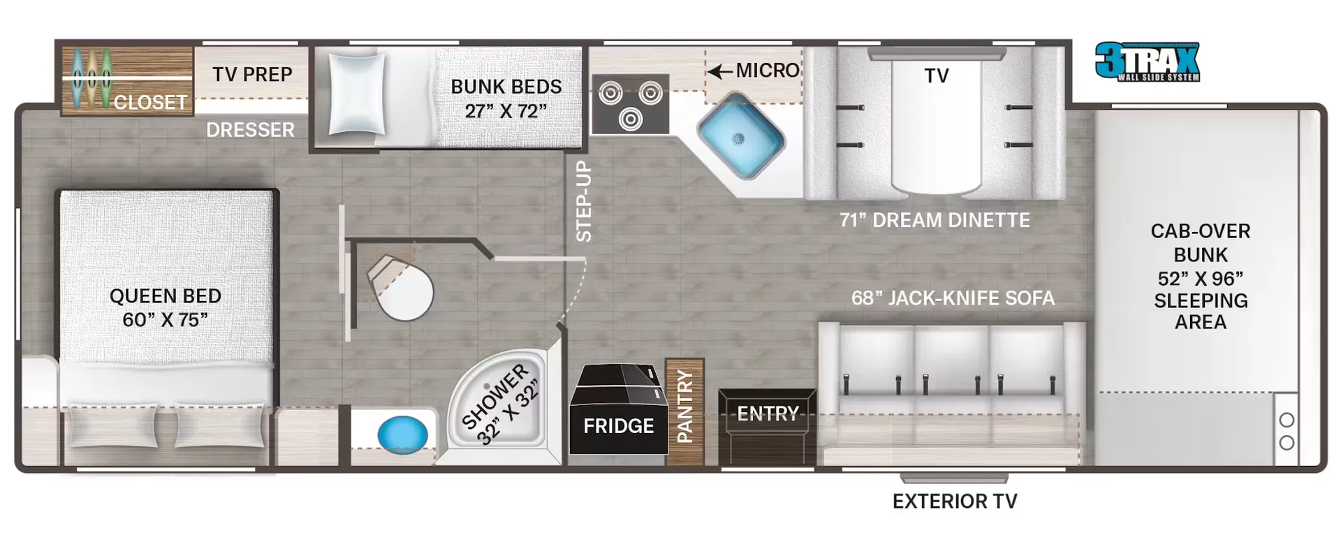 Thor Motor Coach Coleman 31CM floor plan