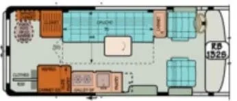 Sportsmobile Sprinter 132S floor plan