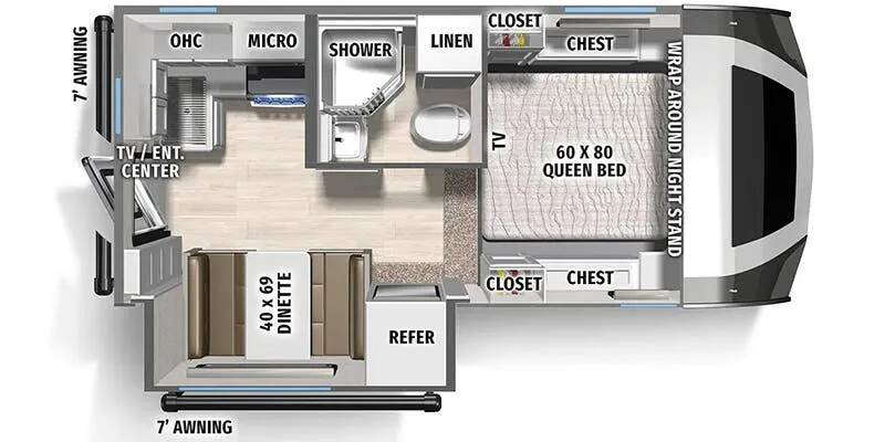 2025 Palomino Backpack Edition HS-3210 - Floor plan