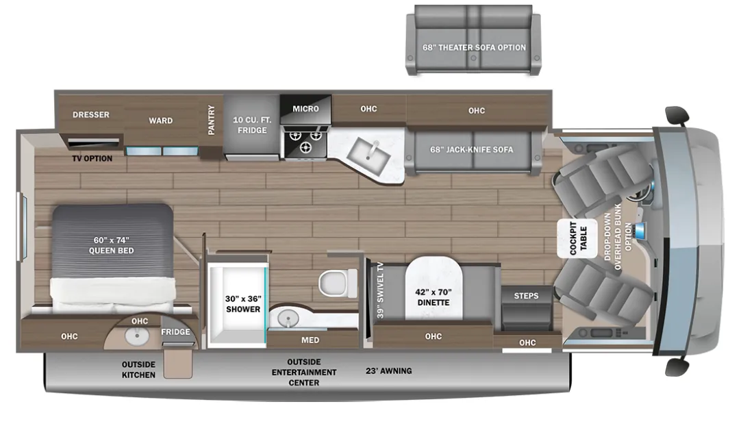 2026 Entegra Coach Vision 29S - Floor plan