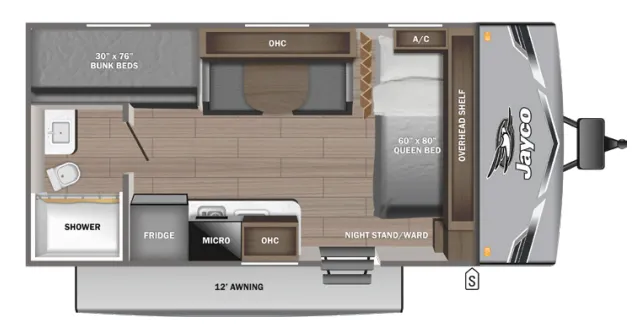 2027 Jayco Jay Flight SLX 175BH - Floor plan