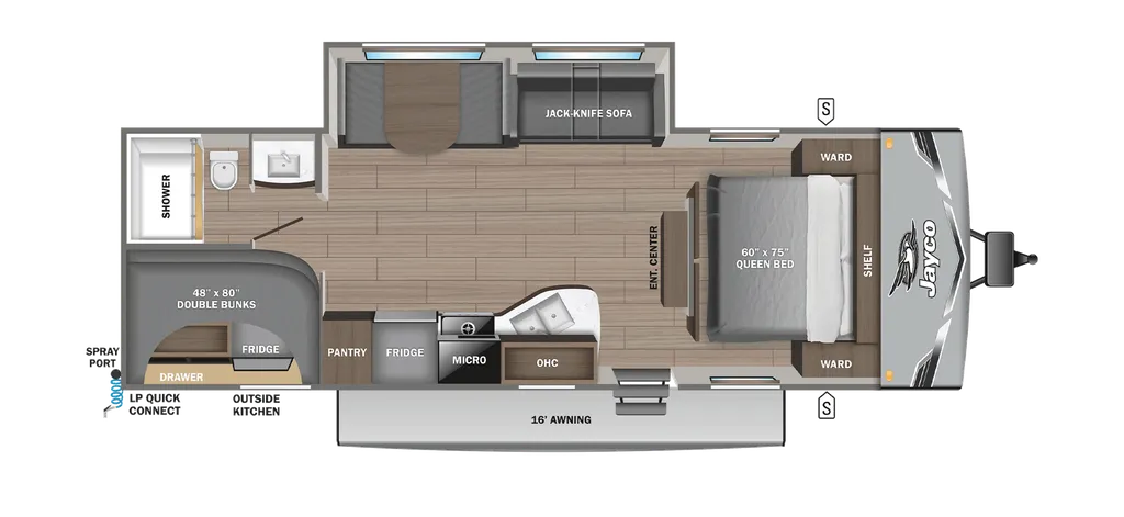 2026 Jayco Jay Flight SLX 261BHSW floor plan