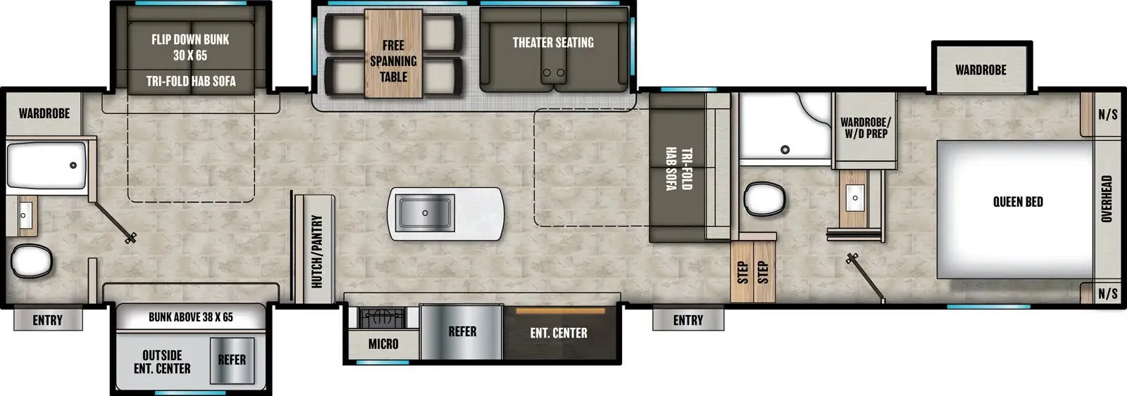 Coachmen Chaparral 367BH floor plan