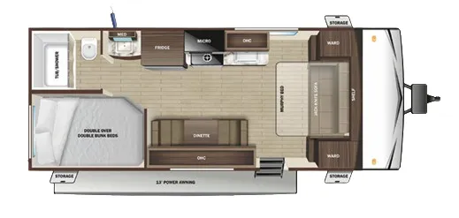 Starcraft Autumn Ridge 20MB floor plan