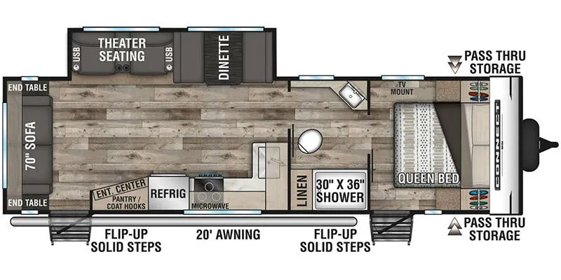 K-Z Connect SE C281RLSE floor plan
