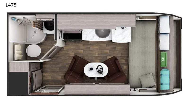 2022 Lance Lance 1475 - Floor plan
