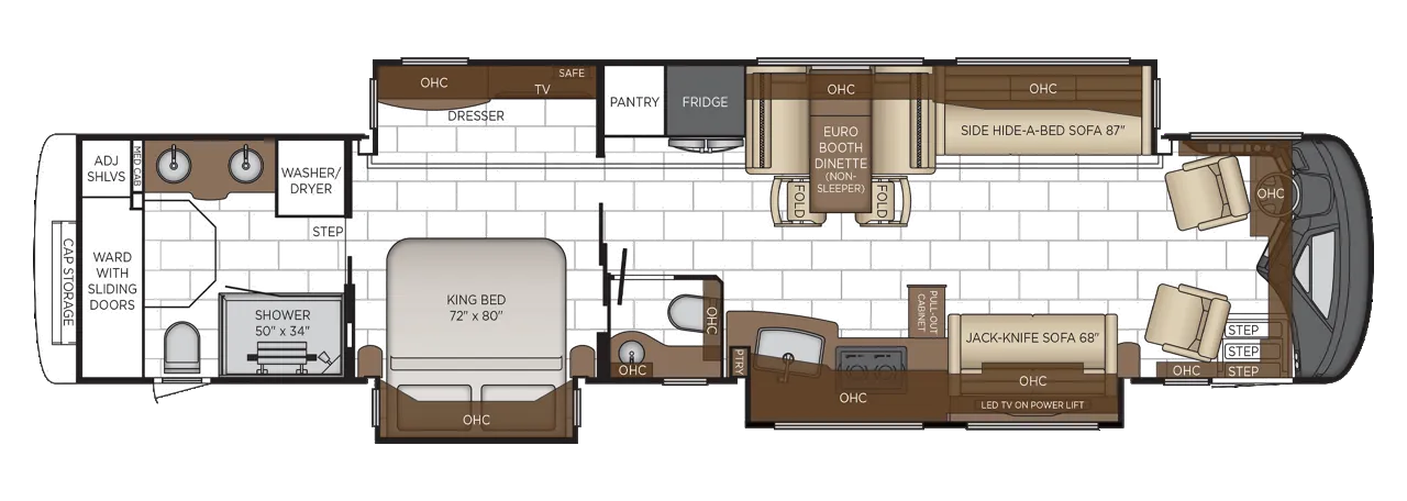 2026 Newmar London Aire 4551 - Floor plan