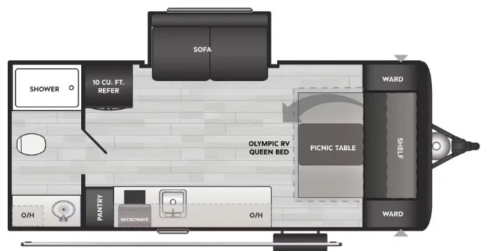 2026 Keystone Springdale Mini 1950RBS floor plan