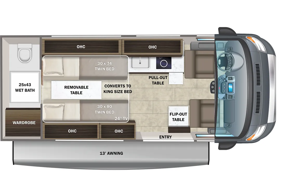 Entegra Coach Ethos Li 20TL floor plan