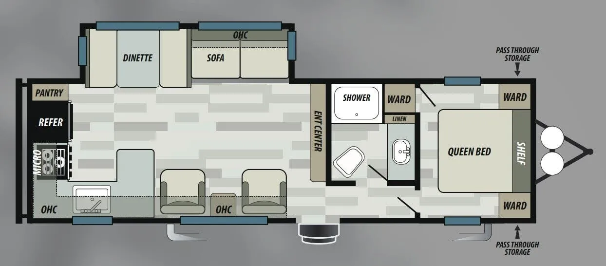 Forest River EVO 2791 floor plan
