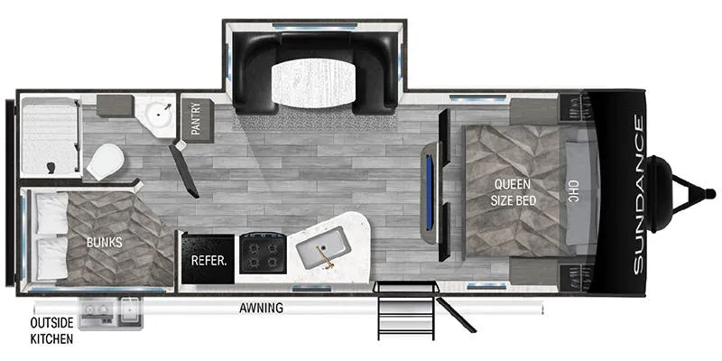 Heartland Sundance Ultra-Lite SDTT 241 BH floor plan