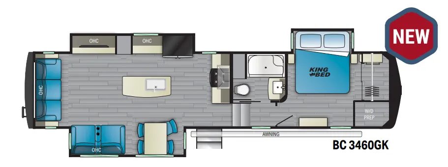 Heartland Big Country 3460GK floor plan