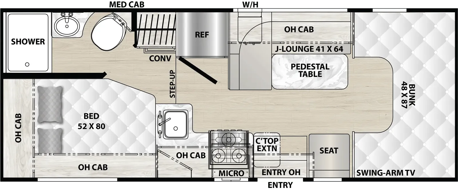 Coachmen Cross Trail 20CB floor plan