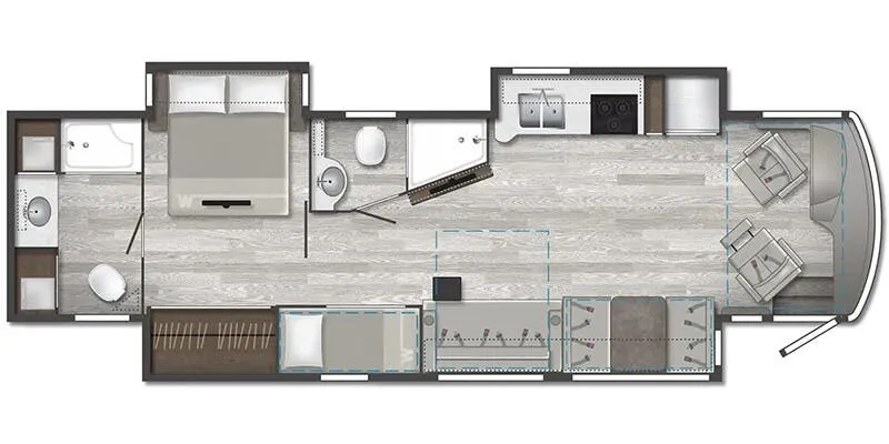 2025 Winnebago Forza 38W floor plan