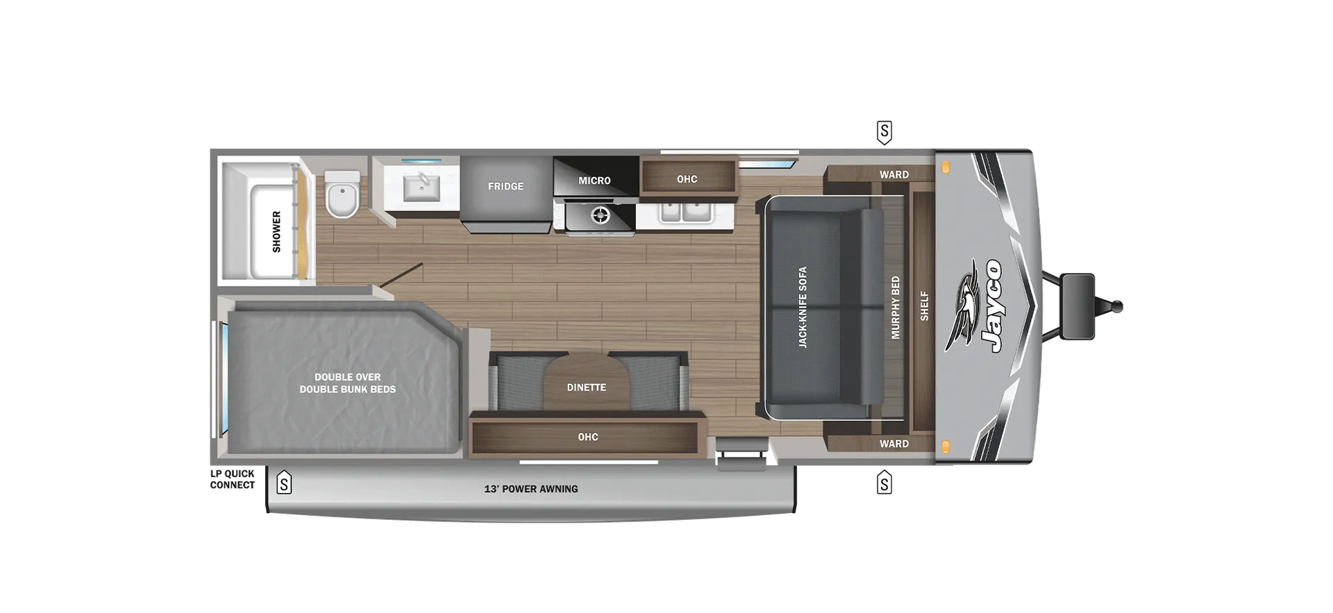 2026 Jayco Jay Flight SLX 211MB - Floor plan