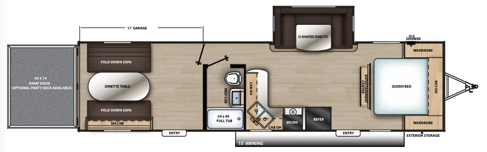 Coachmen Catalina Trail Blazer 29THS floor plan