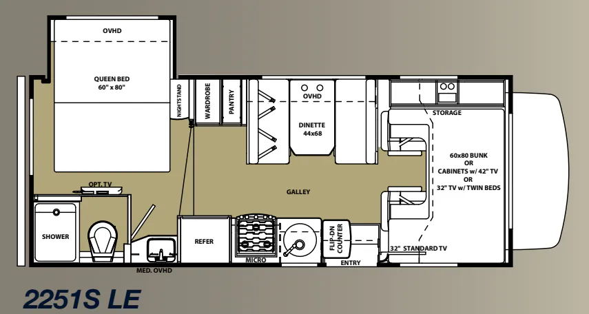 Forest River Forester 2251SLE floor plan