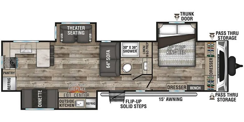 K-Z Connect C323RK floor plan