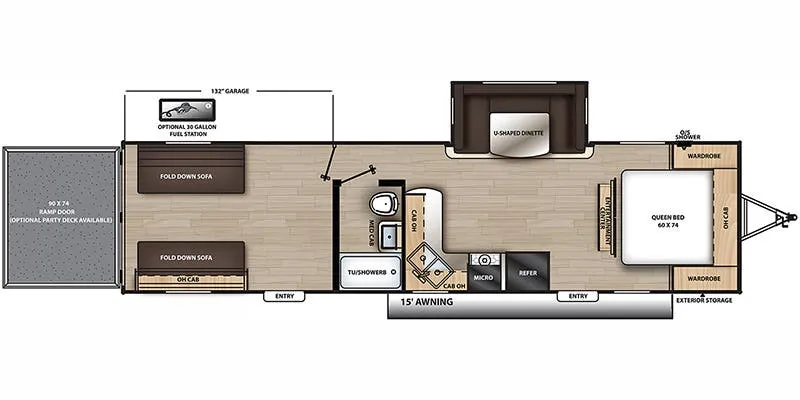 2023 Coachmen Catalina Trail Blazer 29THS - Floor plan