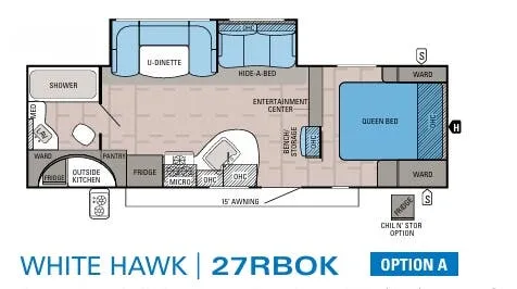 Jayco White Hawk 27RBOK floor plan