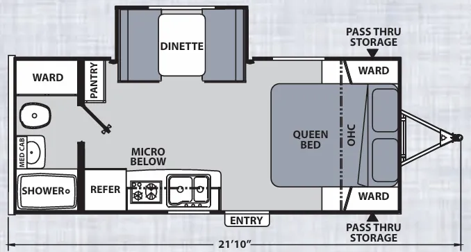 2019 Coachmen Apex Nano 191RBS floor plan