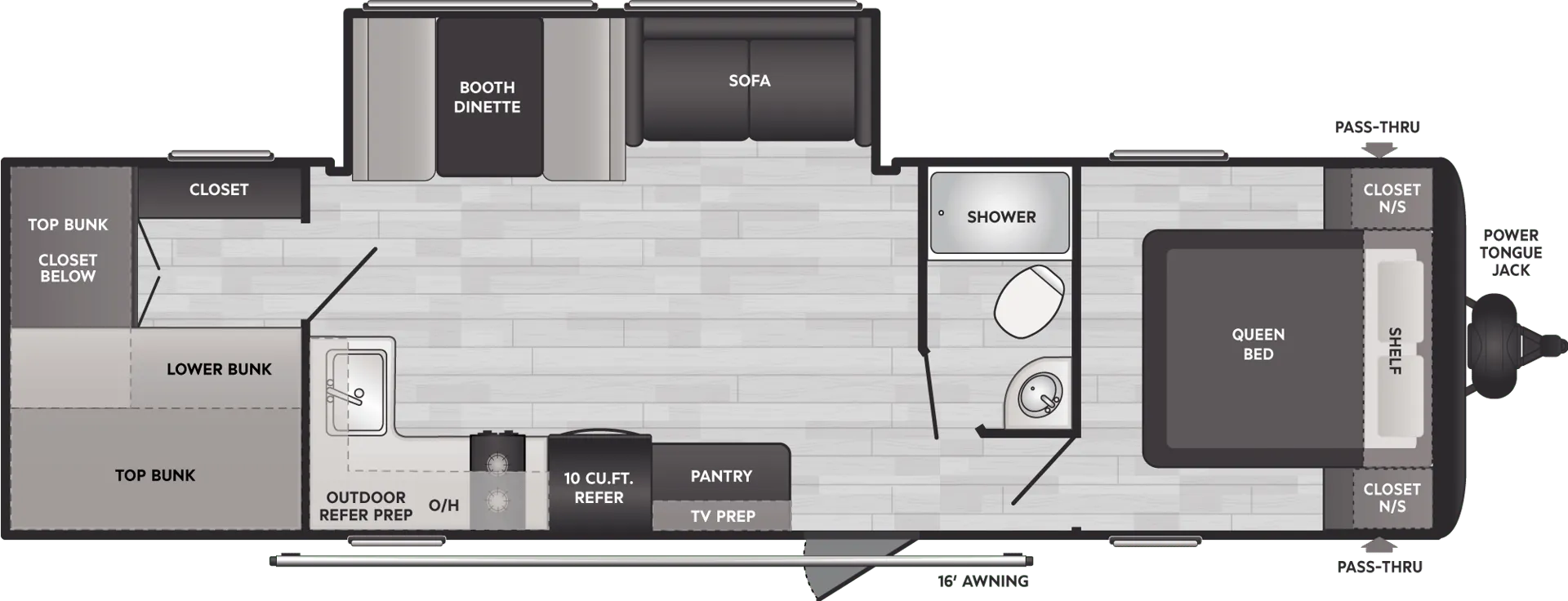 Keystone Springdale Classic Double 291BRC floor plan
