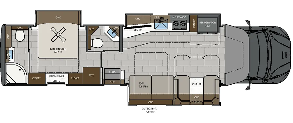 Renegade RV Verona LE 40LRB floor plan