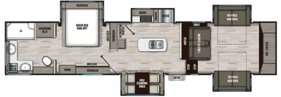 Coachmen Chaparral 334FL floor plan