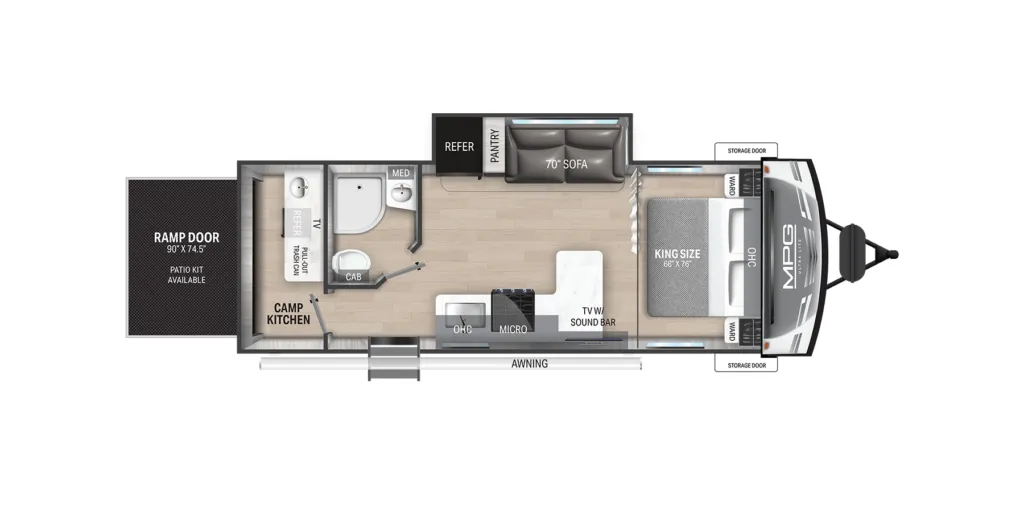 Cruiser RV MPG 2400PD floor plan