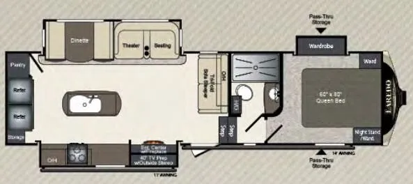 Keystone Laredo 291SMK floor plan