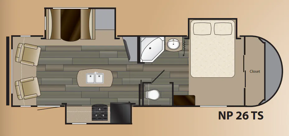 Heartland North Peak 26 TS floor plan