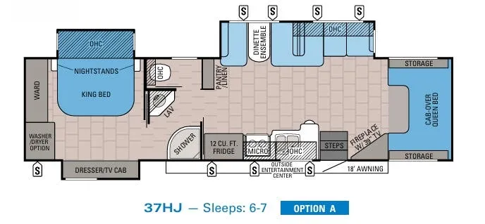 2015 Jayco Seneca 37HJ - Floor plan
