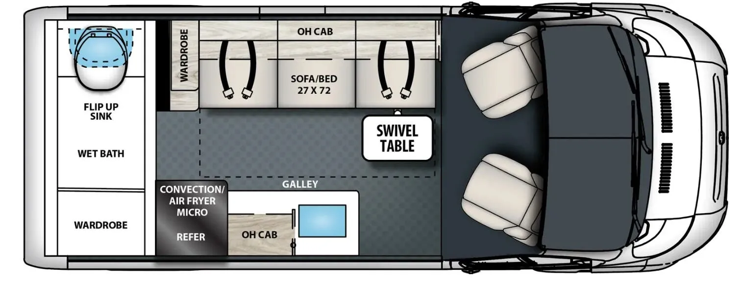 2026 Coachmen Pixel P18RB - Floor plan