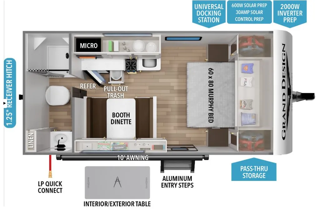 2026 Grand Design Transcend One 151RB floor plan