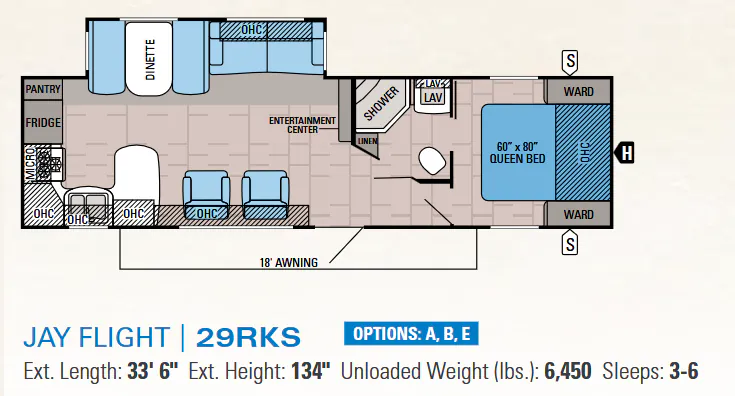 Jayco Jay Flight 29RKS floor plan
