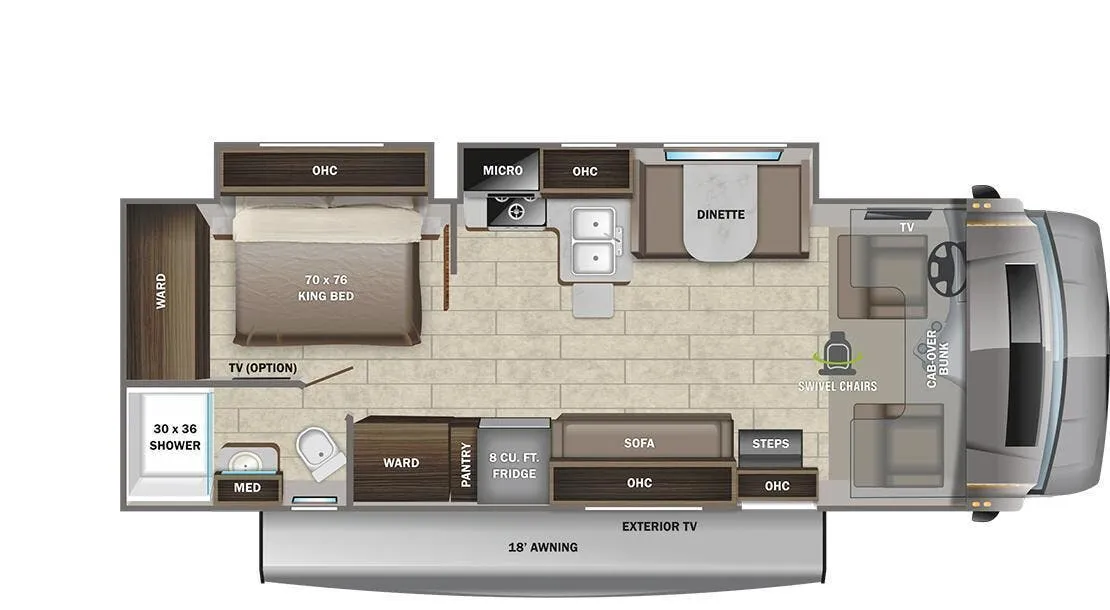 Entegra Coach Odyssey 27U floor plan