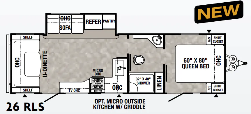 2021 Palomino Puma 26RLS floor plan