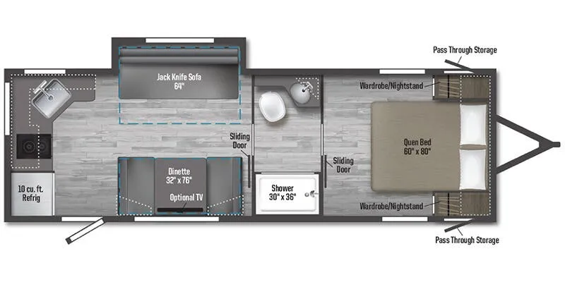Winnebago M-Series 2326RK floor plan