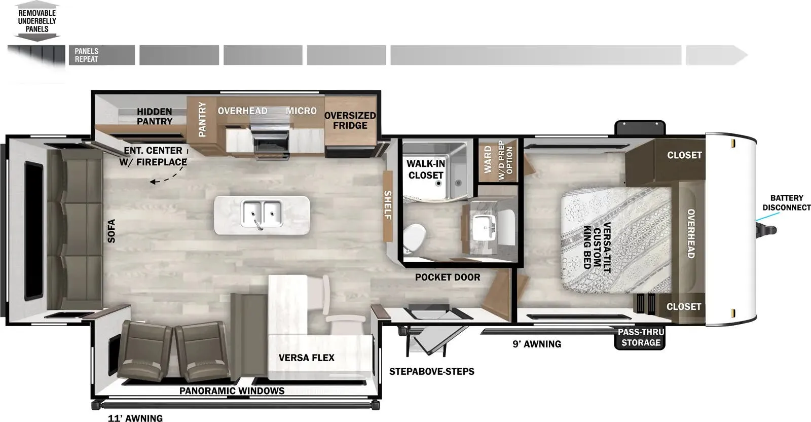 2026 Forest River Salem 27RE - Floor plan
