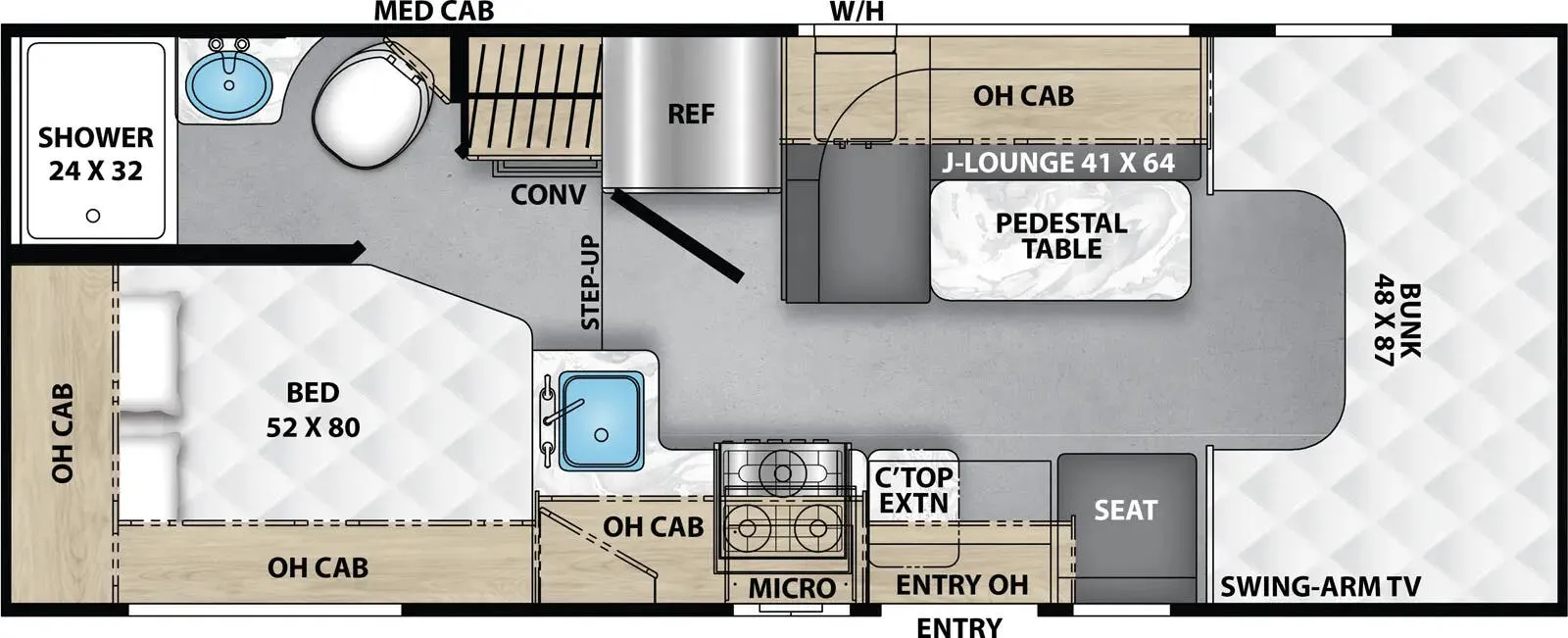 2027 Coachmen Cross Trail XL 20CB - Floor plan