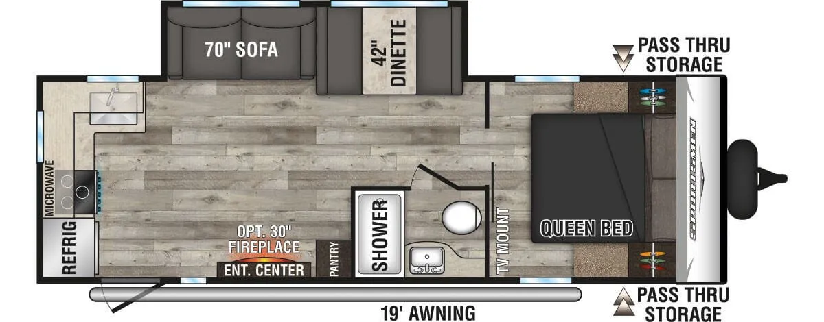 2023 K-Z Sportsmen SE 241RKSE - Floor plan