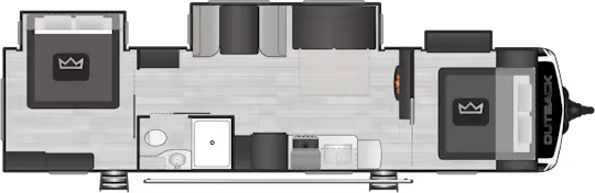Keystone Outback 343DB floor plan