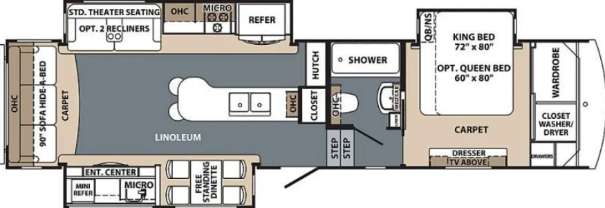 Forest River Cardinal Explorer 322DS floor plan