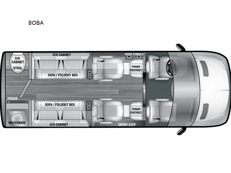 2027 OGV Luxury Coach V-Cruise 8OBA - Floor plan