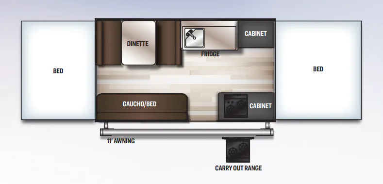 Forest River Rockwood Limited 2280LTD floor plan