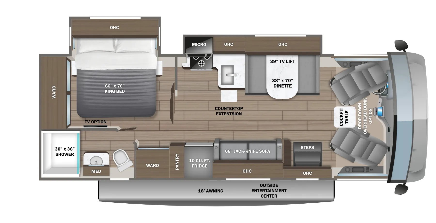 Jayco Alante 27A floor plan