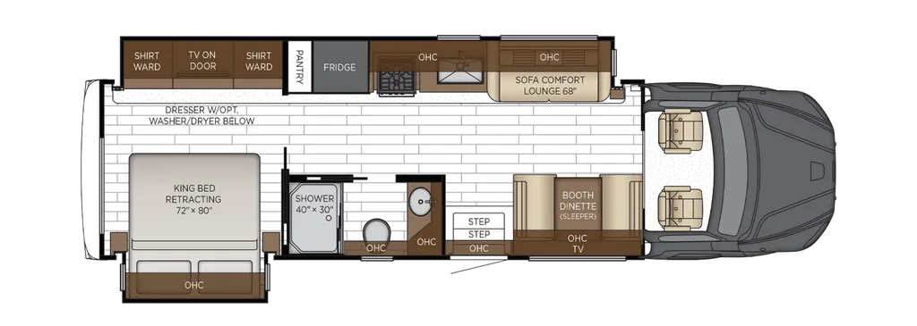 2026 Newmar Grand Star 3444 floor plan