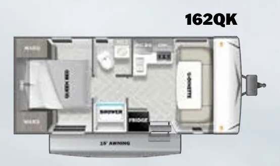Forest River EVO 162QK floor plan